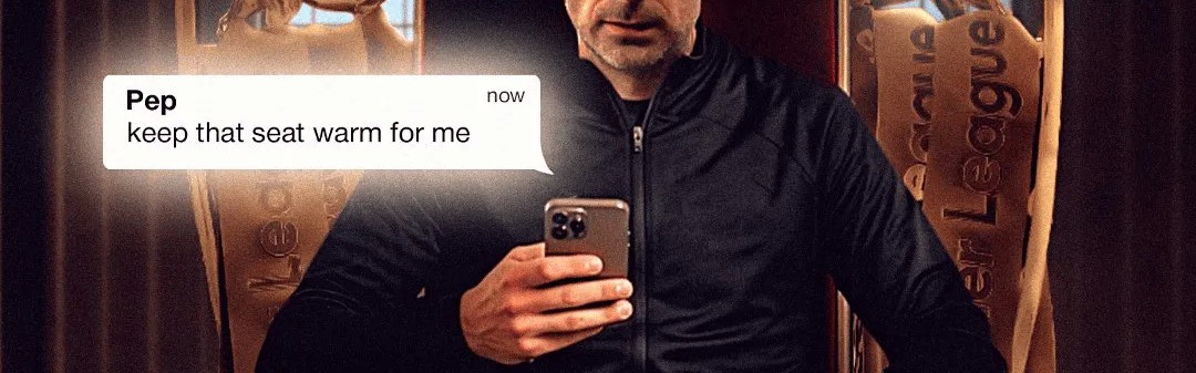 开云官方直播-B/R创意海报：塔帅坐回王位，瓜帅发来一句“先帮我暖着”